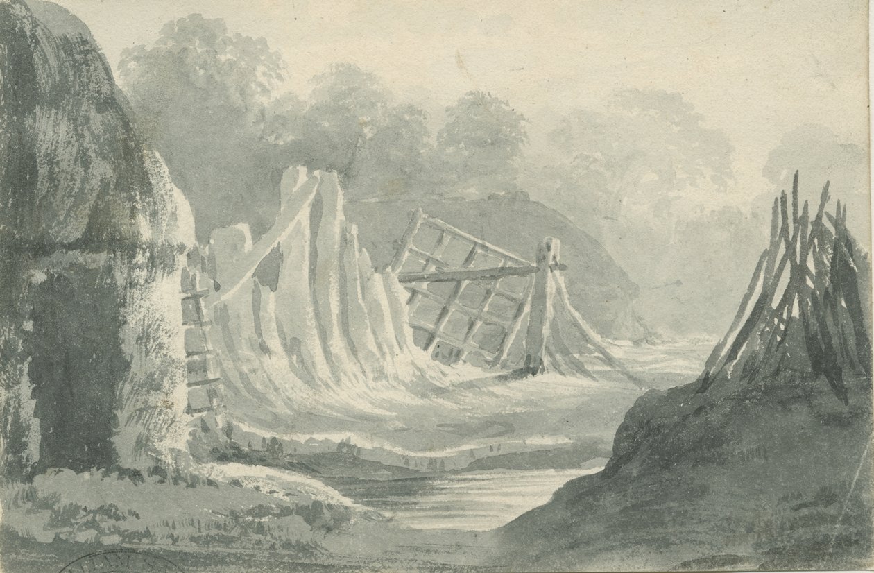 Lichfield - Édiale : dessin au lavis sépia, nd [1788-1855] - Henry Curzon Allport