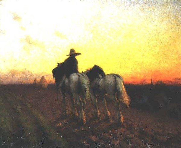 Retour au coucher du soleil - Henry Edward Detmold