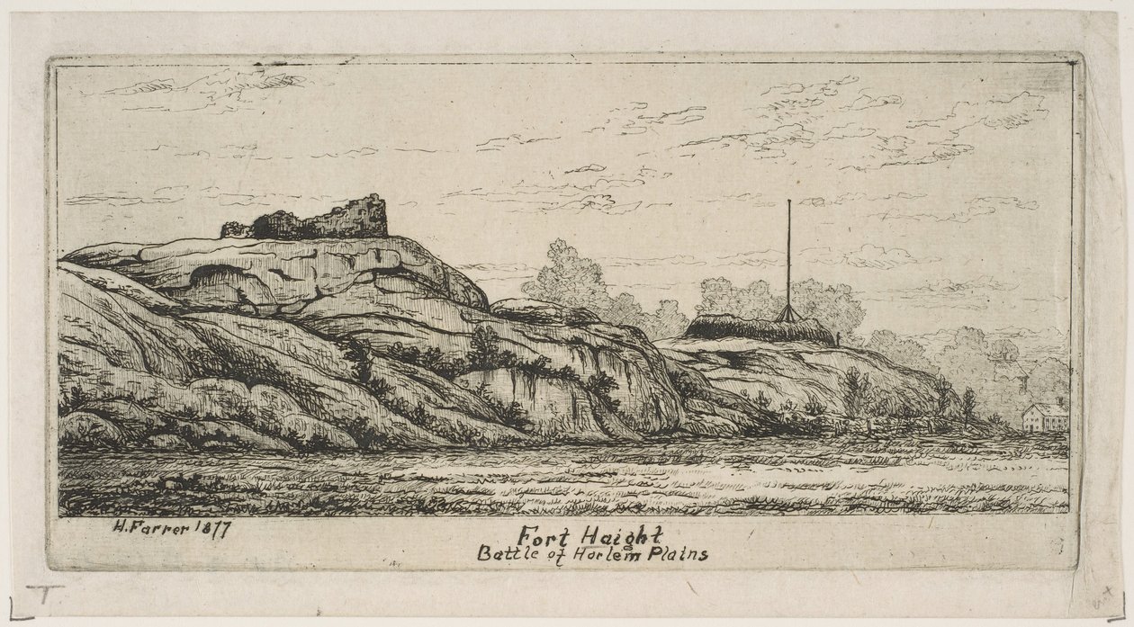Fort Haight Bataille des Plaines de Harlem des Scènes du Vieux New York, 1877 - Henry Farrer