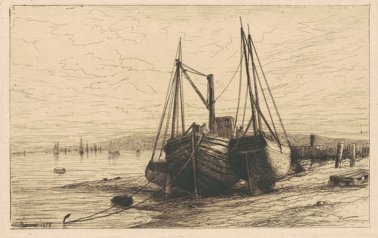 Sur la baie de New York - Henry Farrer