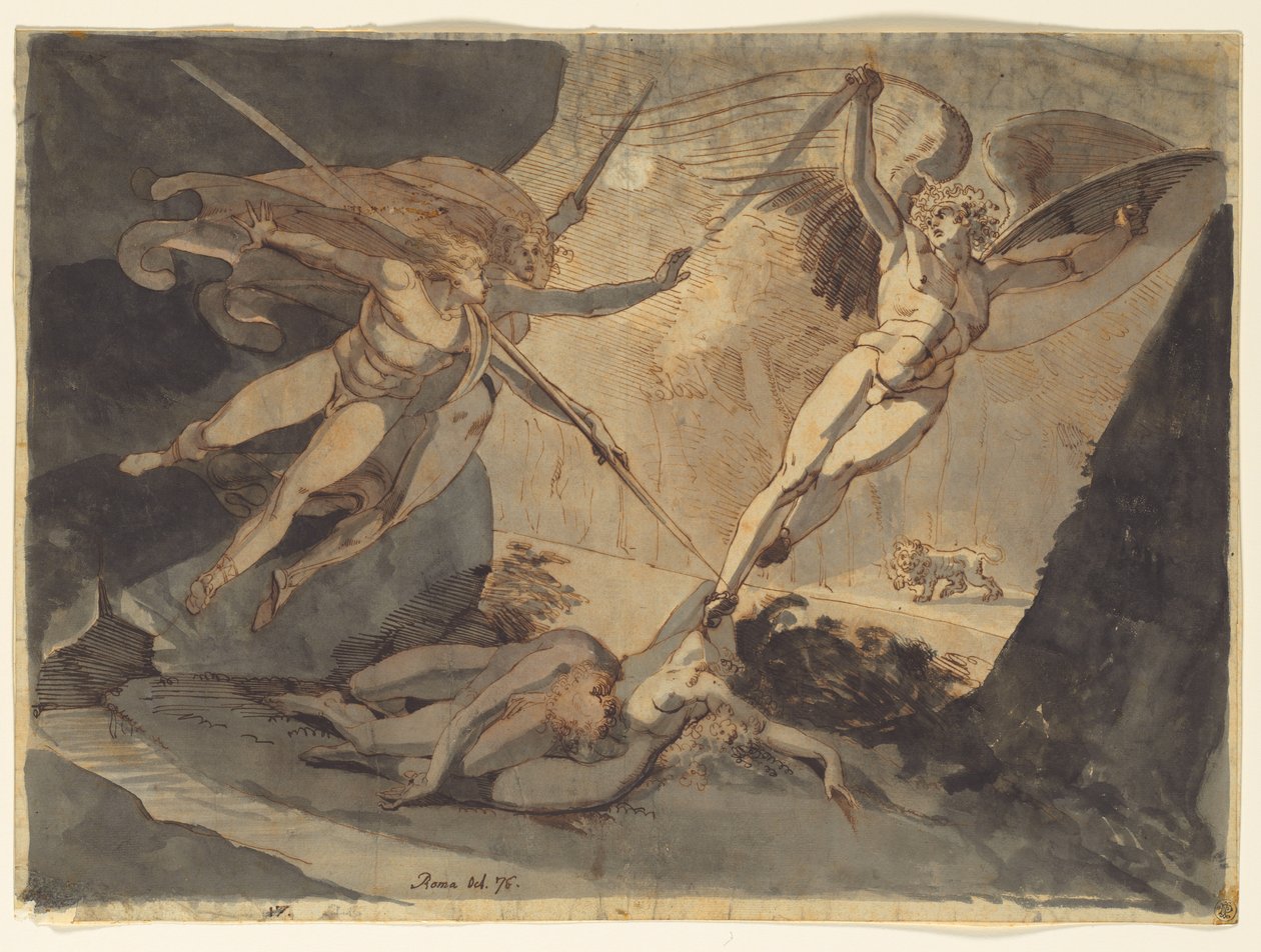 Satan sursaute au toucher de la lance d