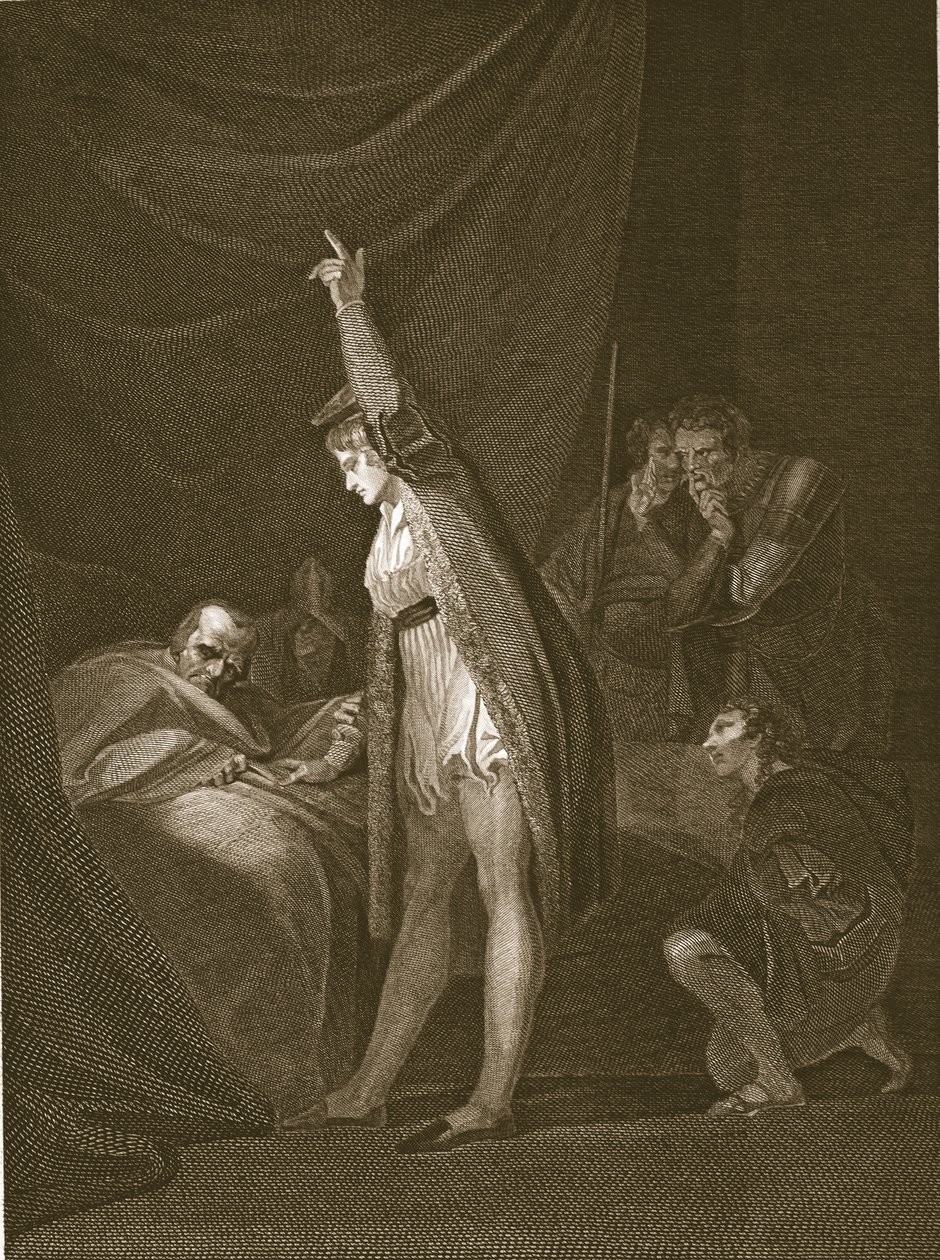 La mort du cardinal Beaufort, gravé par W. Bromley, illustration de 