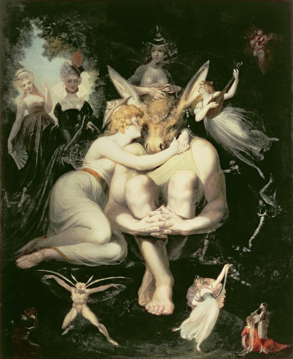 Titania se réveille, entourée de fées attentives, s
