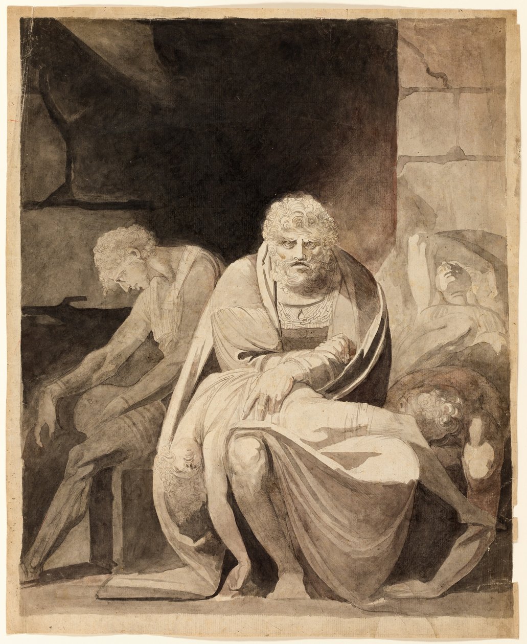 Ugolino et ses fils meurent de faim dans la tour - Henry Fuseli