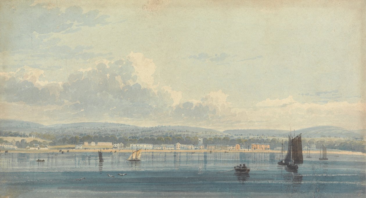 Sidmouth depuis le large - Henry Haseler