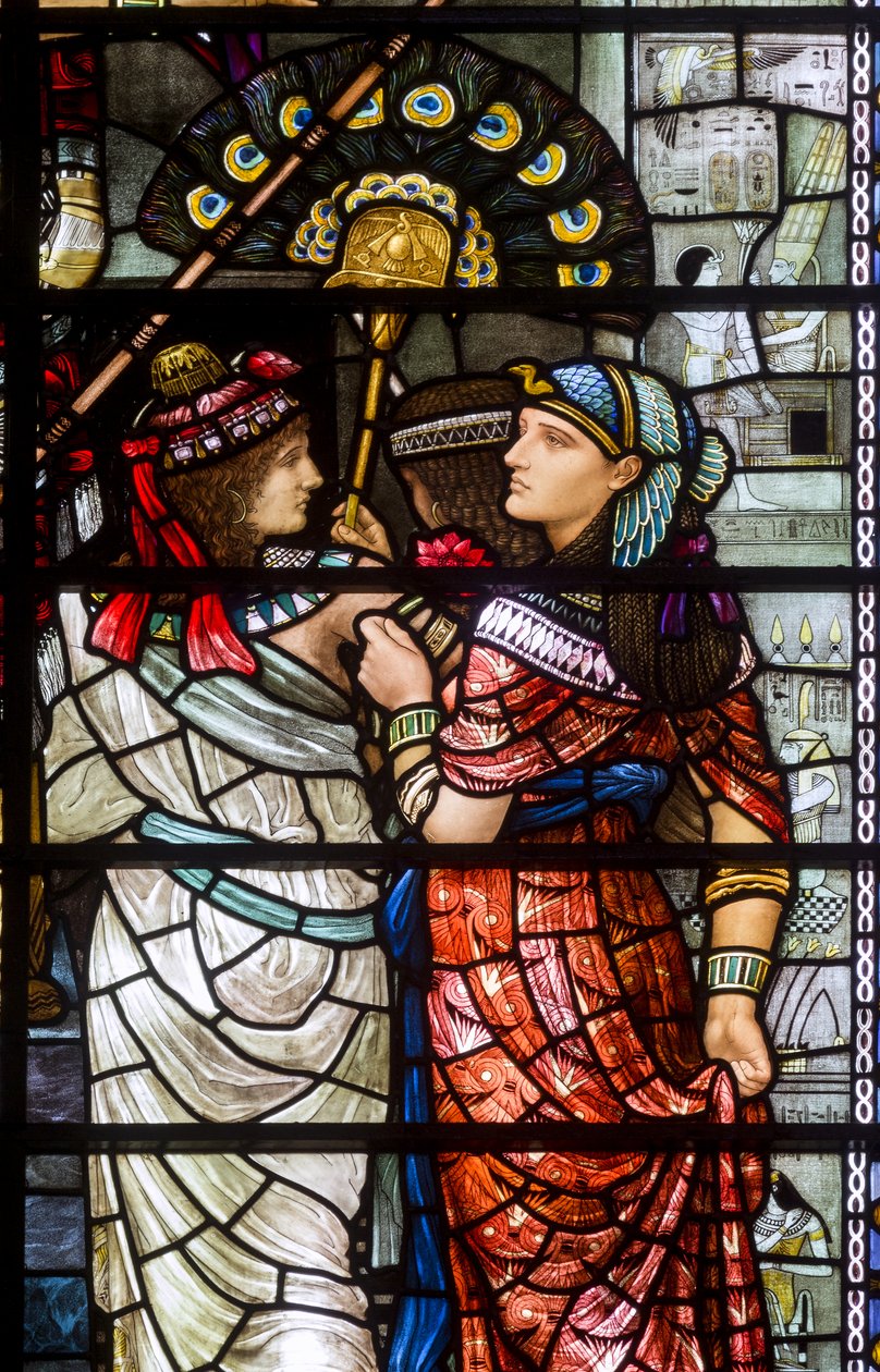 Cathédrale de Durham, Holday Workshop, Henry Holiday, Moïse quittant la cour de Pharaon (détail), 1895 - Henry Holiday