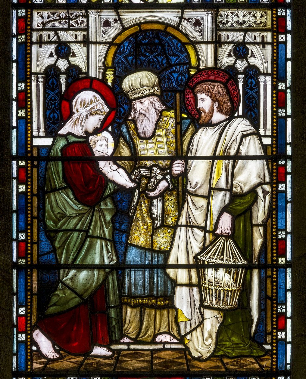 Kirkstall, St Stephen, Heaton Butler & Bayne, Henry Holiday, La Présentation, c.1870 - Henry Holiday