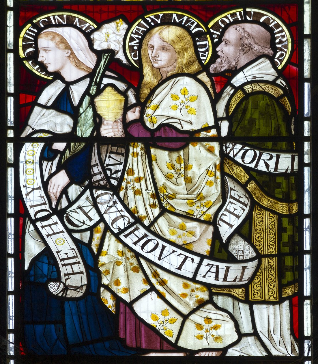 La Vierge Marie, Marie-Madeleine, Saint Jean, vers 1872 - Henry Holiday
