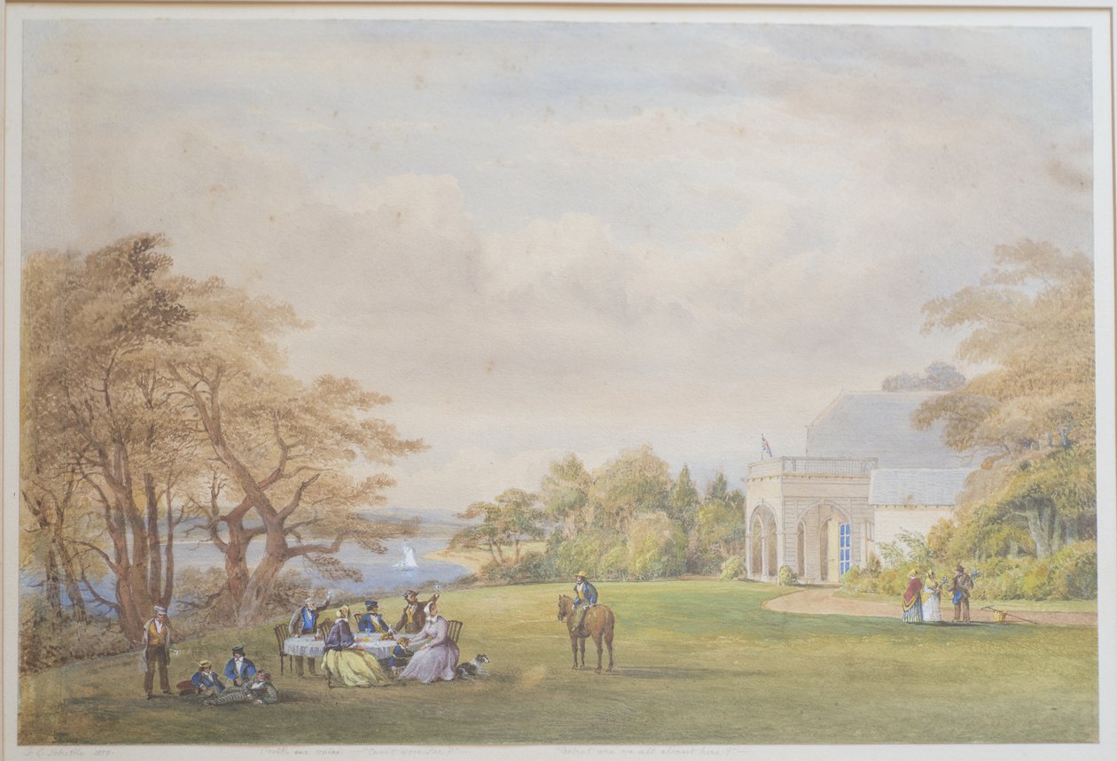 Famille Drummond à Bournehill Cottage, 1858 - Henry Holland