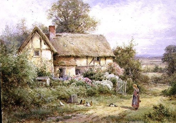 Nourrir les Animaux de Grand-mère - Henry John Sylvester Stannard