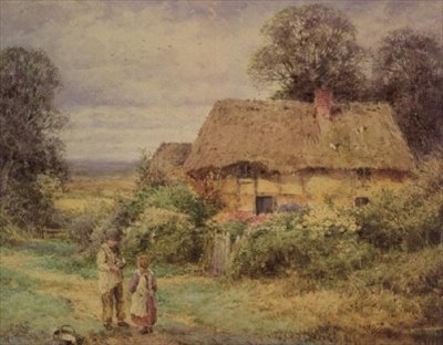 Chaumière en été - Henry John Sylvester Stannard