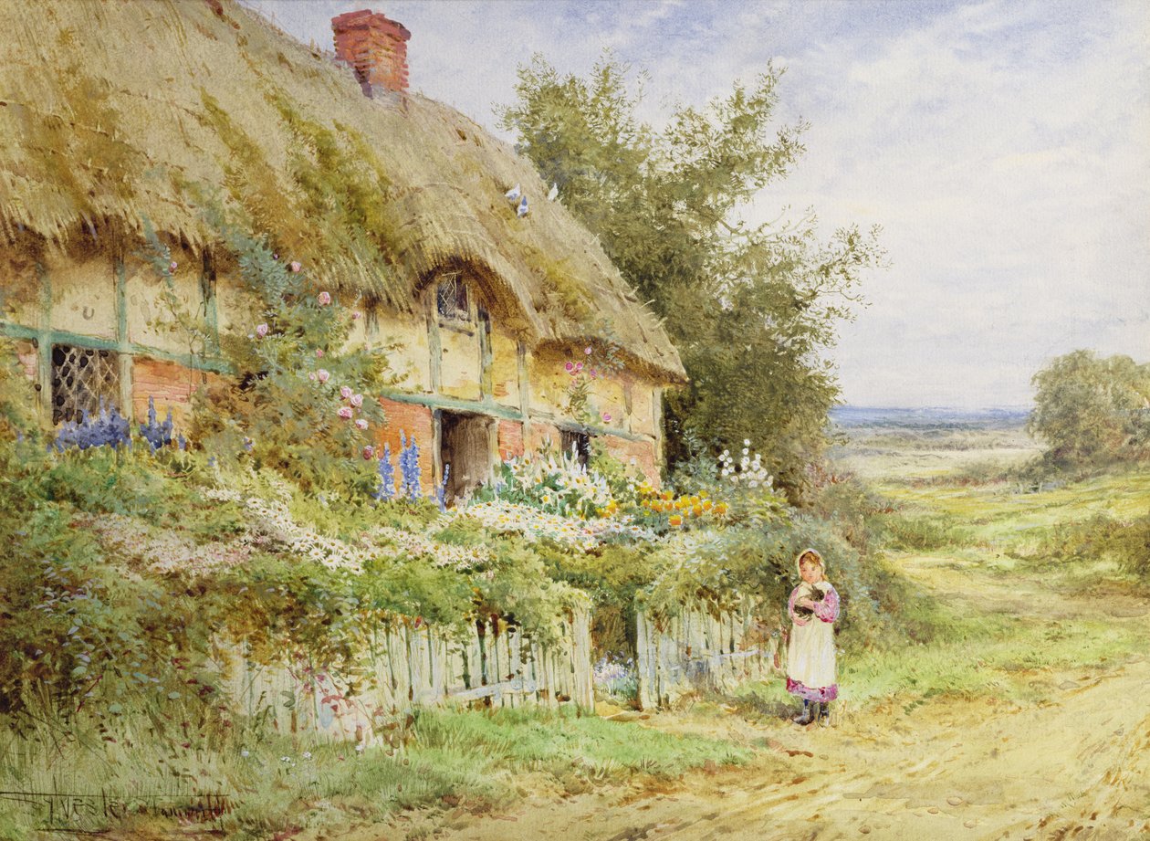 Le lapin de compagnie - Henry John Sylvester Stannard