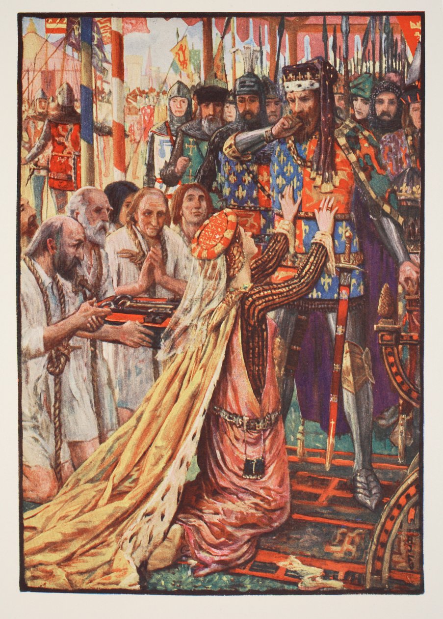 Édouard III à Calais, illustration de 