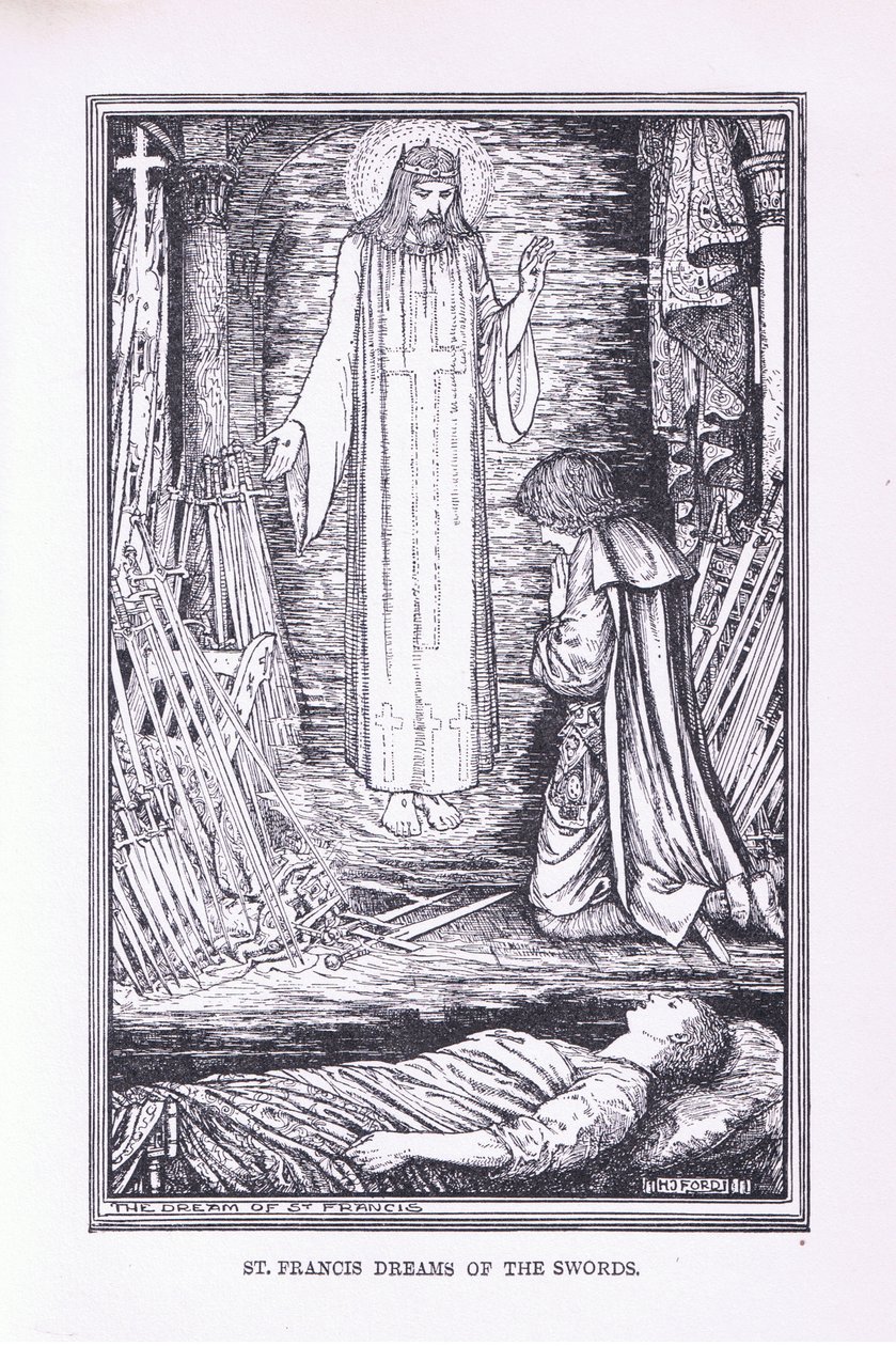 Saint François rêve des épées - Henry Justice Ford