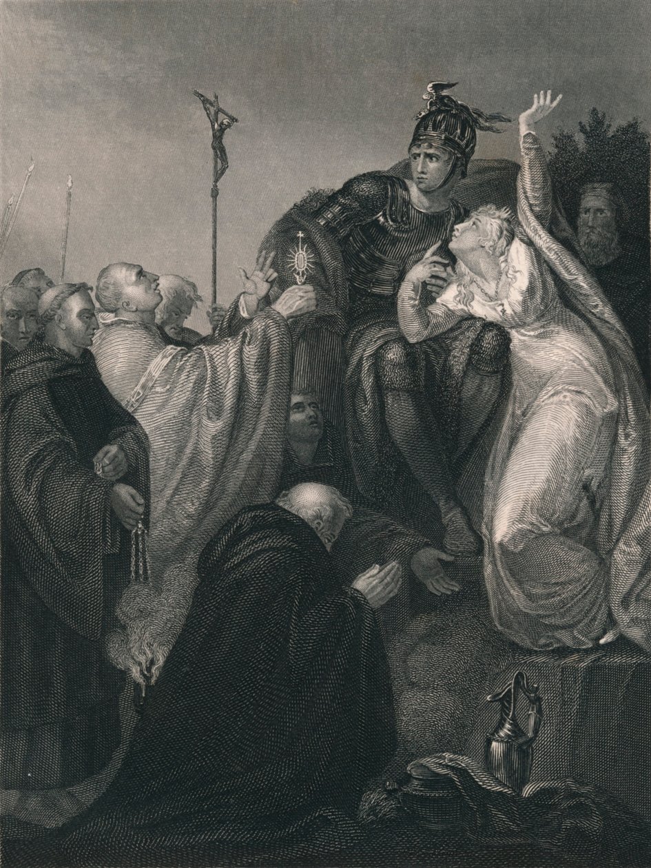Saint Augustin devant Ethelbert, milieu 19ème siècle - Henry Lemon