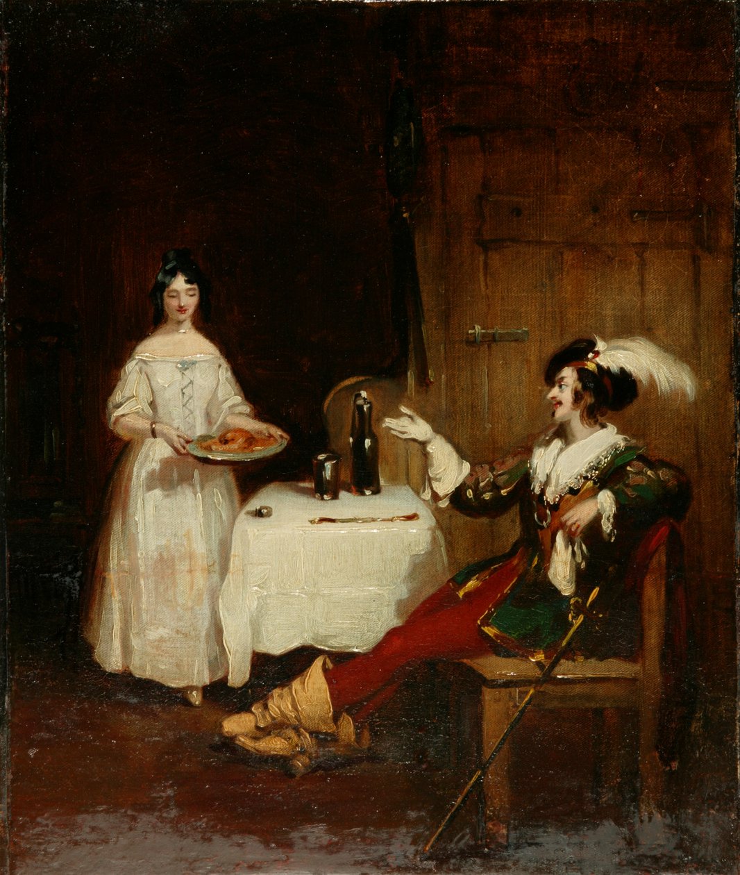 Sir Piercie Shafton et Mysie Harper, vers 1831 - Henry Liverseege