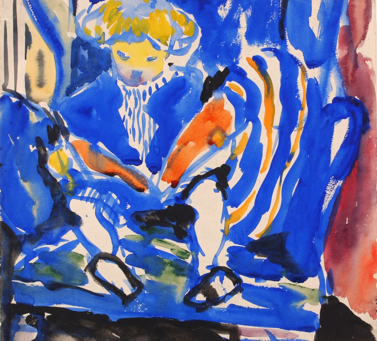 Enfant lisant, 1915-1918 - Henry Lyman Saÿen