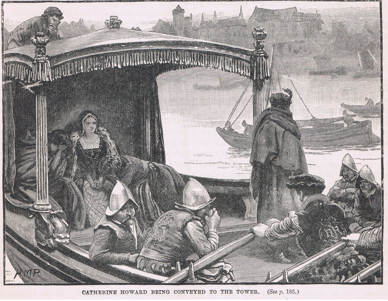 Catherine Howard transportée à la Tour 1542 - Henry Marriott Paget