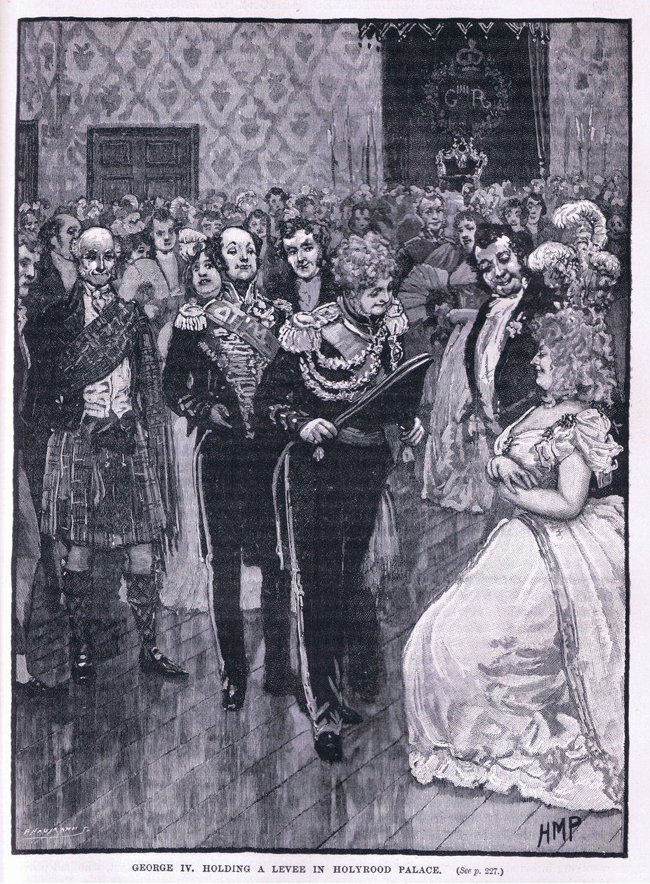 George IV tenant une réception au Palais de Holyrood 1822 - Henry Marriott Paget