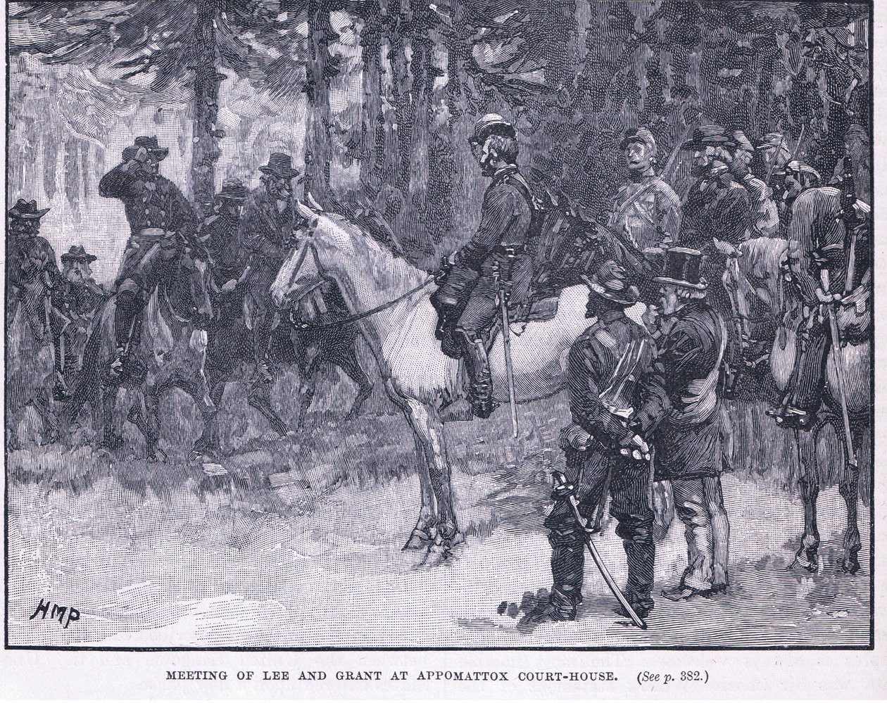 Rencontre de Lee et Grant à Appomattox Court House 1865 - Henry Marriott Paget