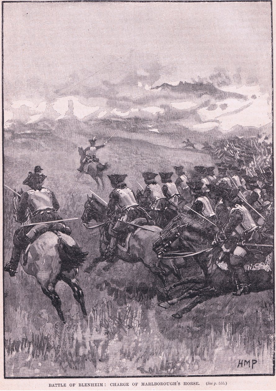 La Bataille de Blenheim: Charge par la cavalerie de Marlborough - Henry Marriott Paget