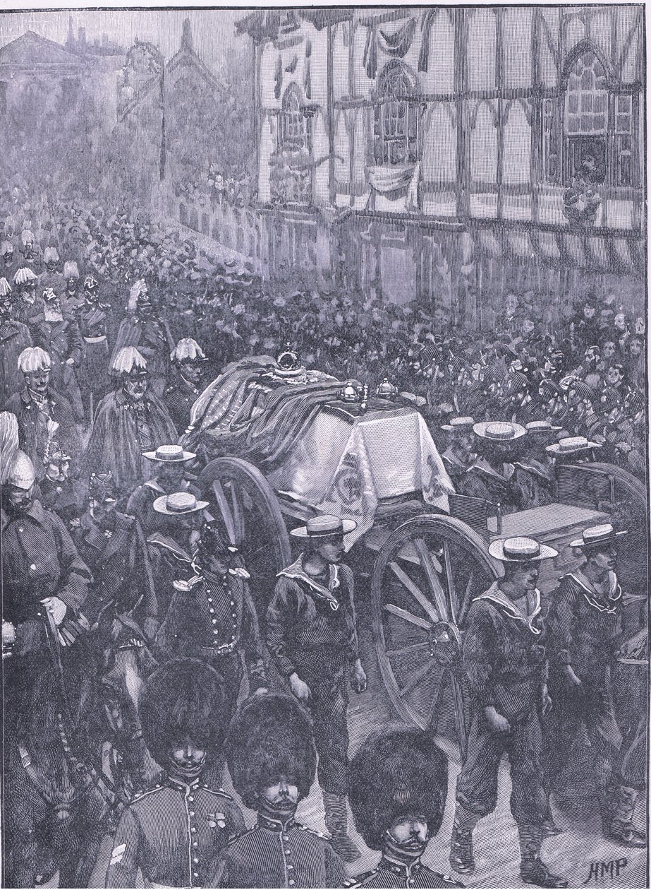 Les funérailles de la Reine, la dernière étape, illustration de l