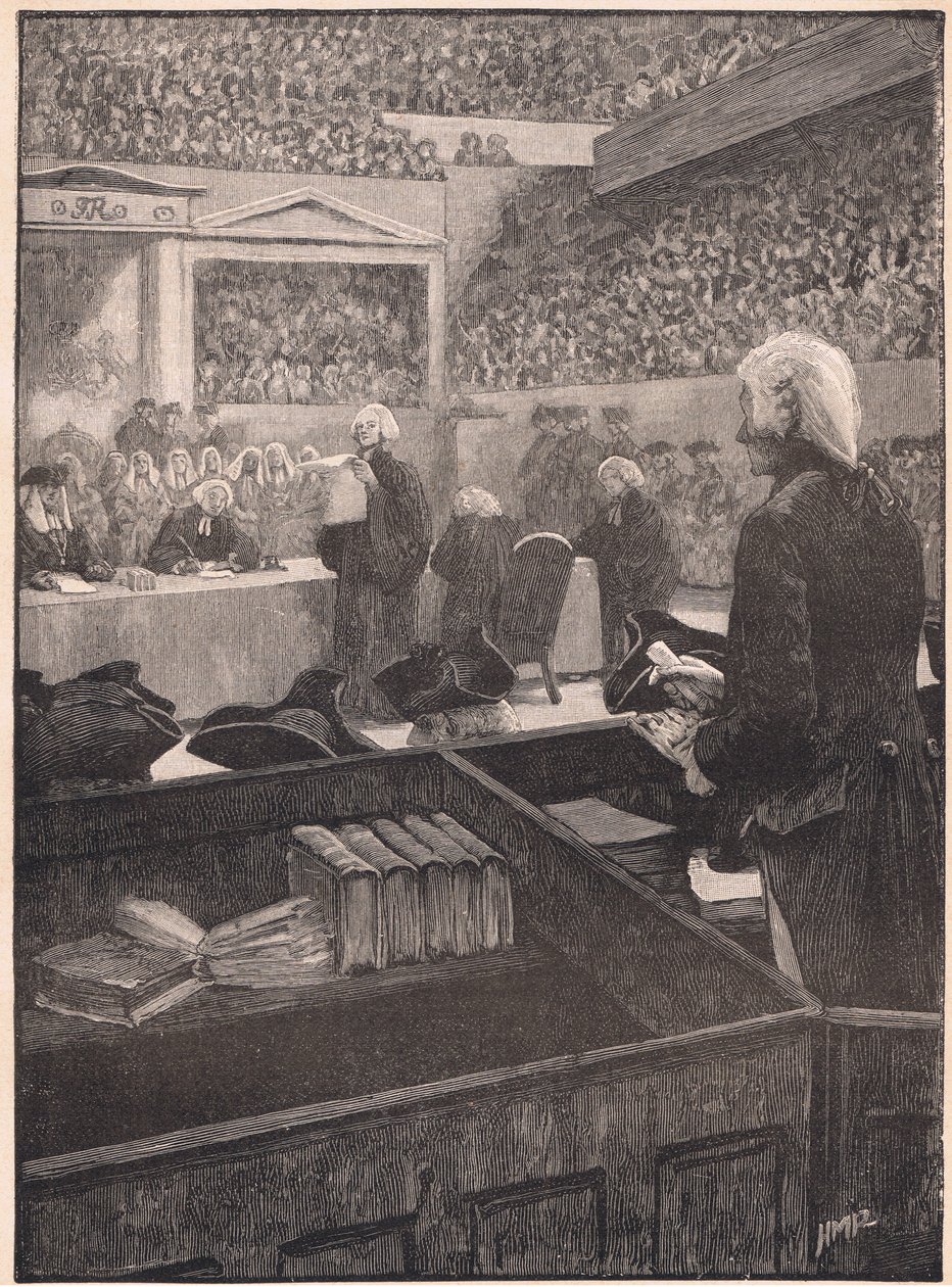 Le procès de Warren Hastings AD 1788 - Henry Marriott Paget