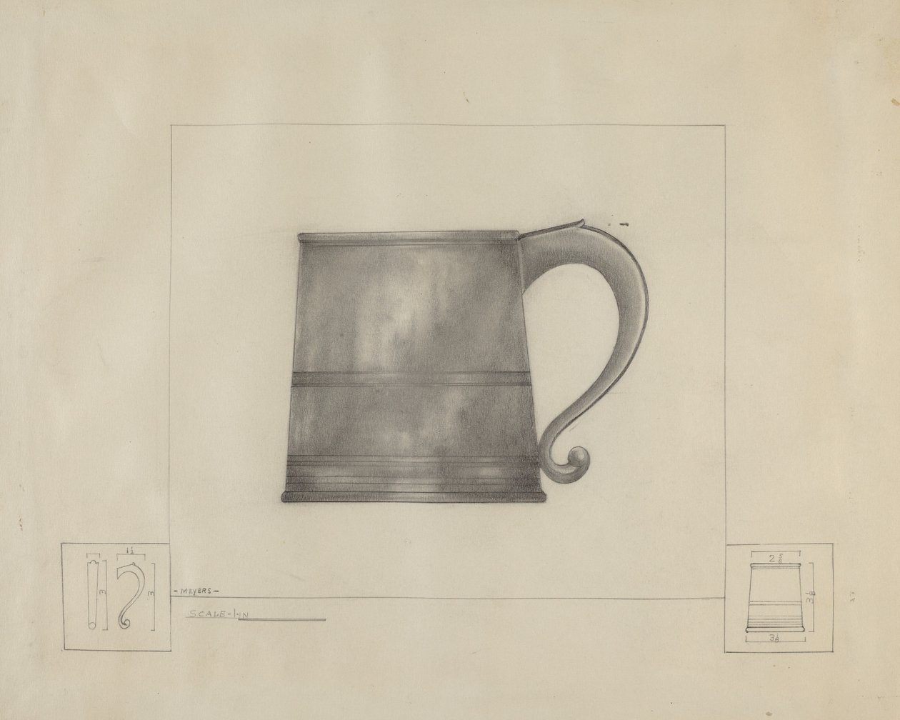Chope en étain - Henry Meyers