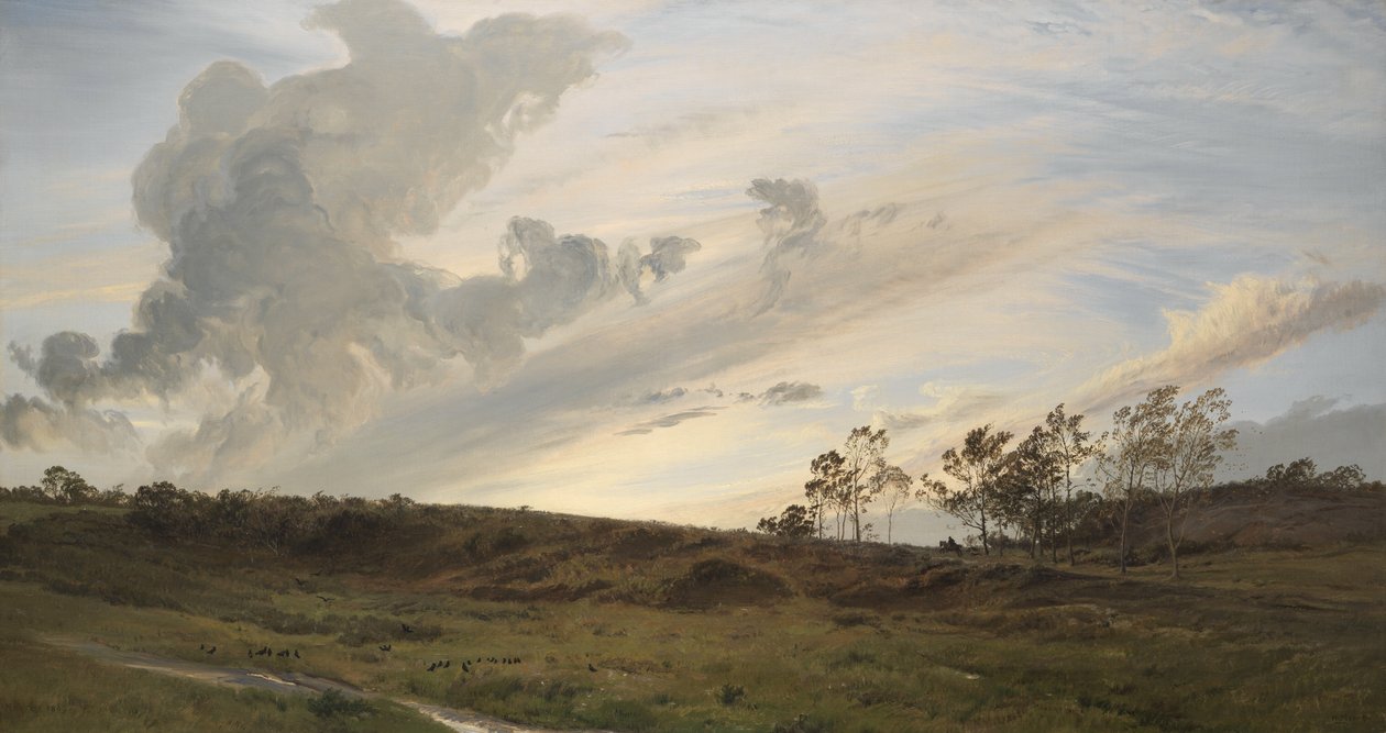 Une soirée sauvage après la pluie, Yorkshire - Henry Moore
