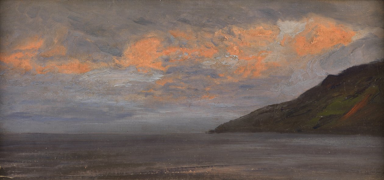 Coucher de soleil sur la côte - Henry Moore
