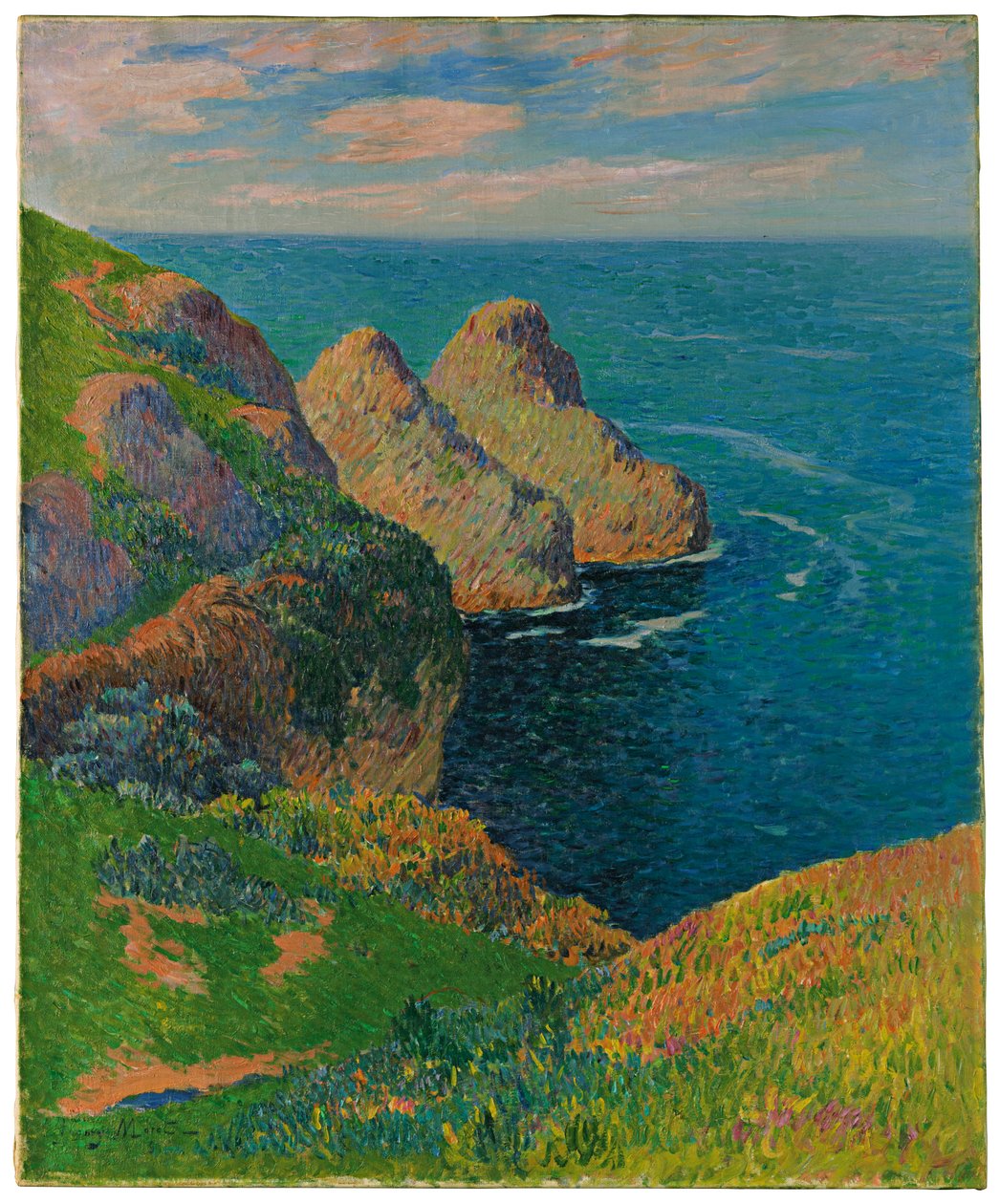 Les falaises au bord de la mer, 1895 - Henry Moret