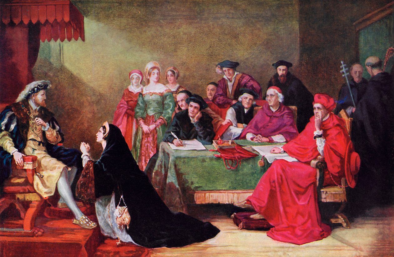 Le procès de la reine Catherine, 19ème siècle, vers 1920 - Henry Nelson O