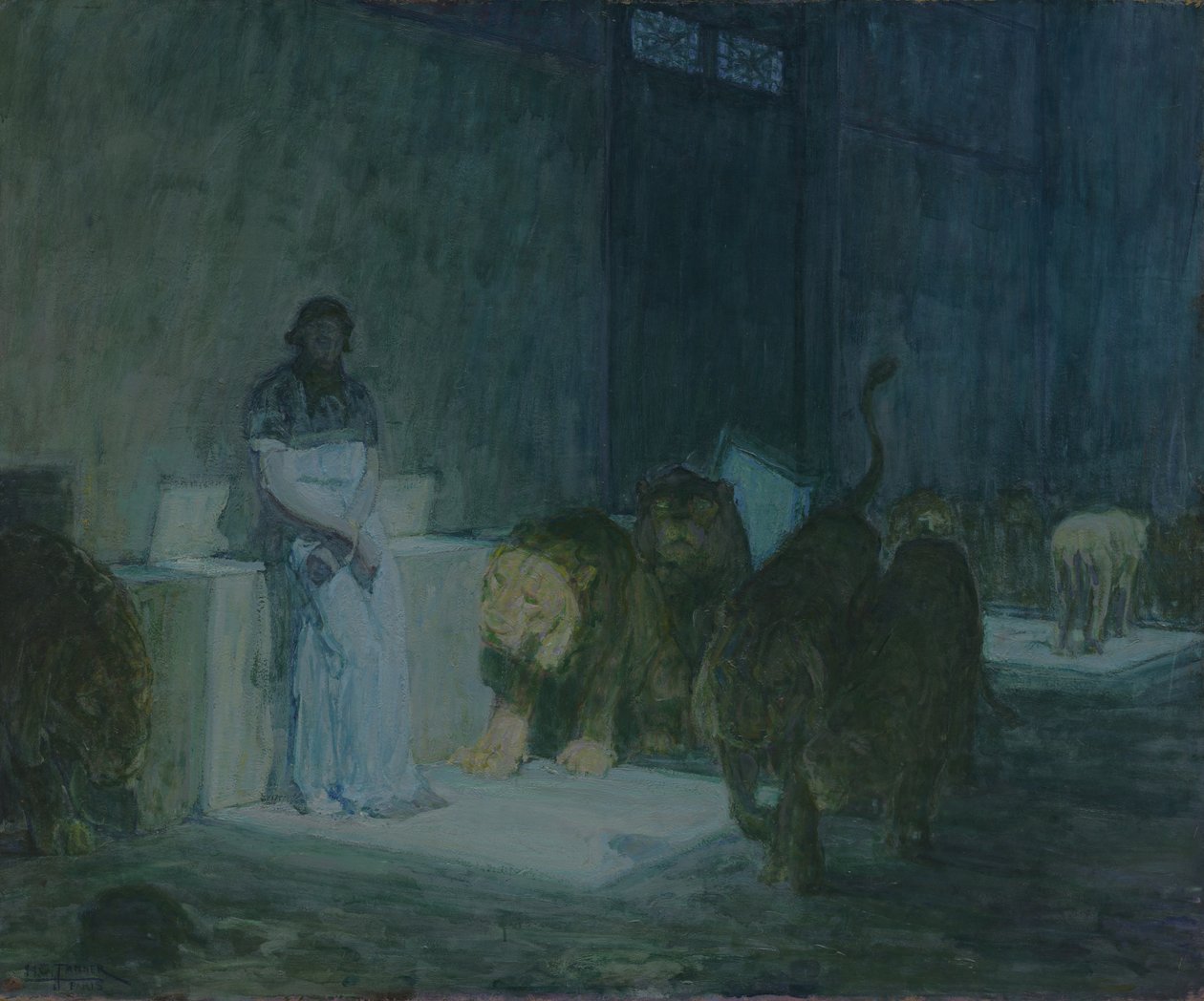 Daniel dans la fosse aux lions - Henry Ossawa Tanner