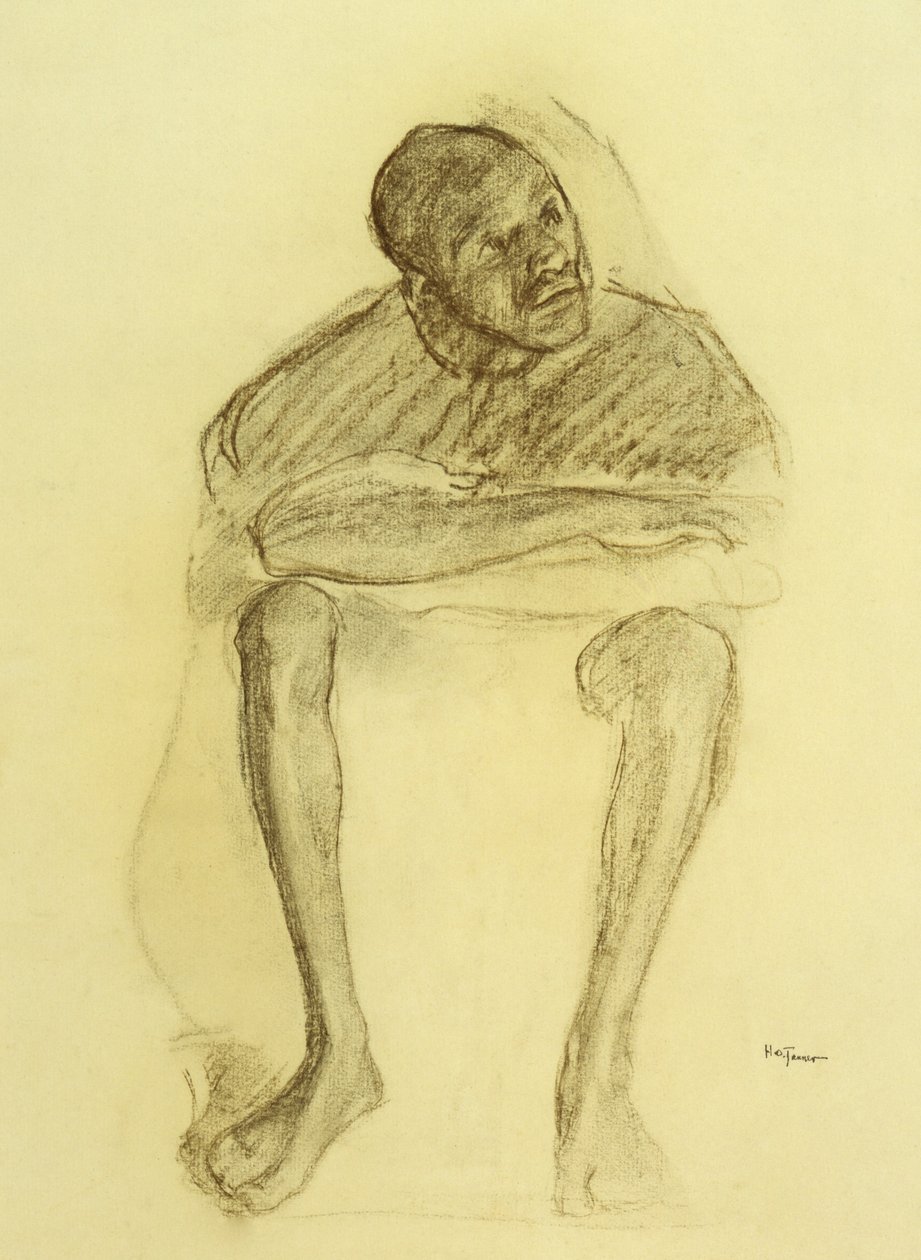 Homme assis sur une chaise - Henry Ossawa Tanner
