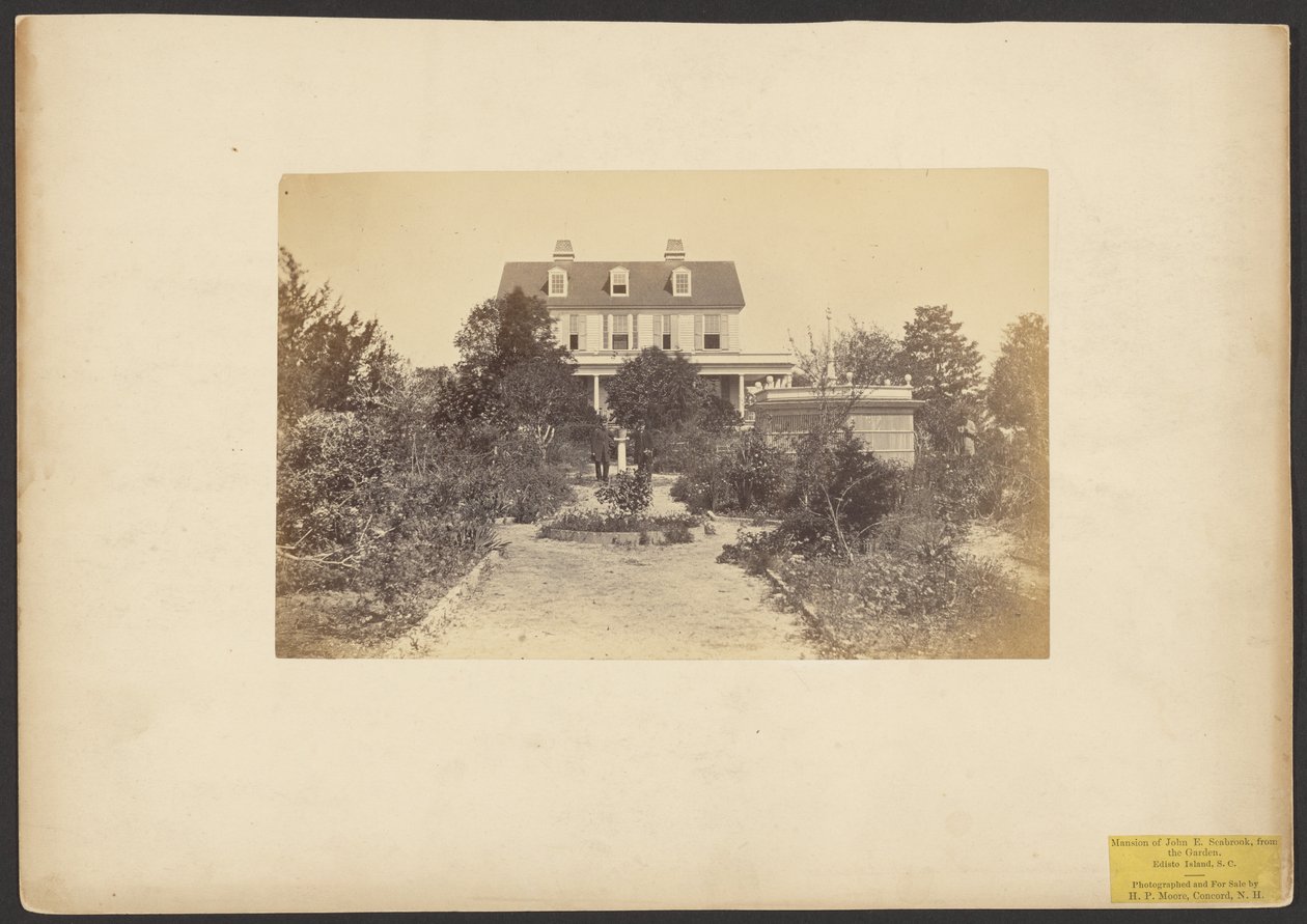Manoir de John E. Seabrook, depuis le jardin. Île d