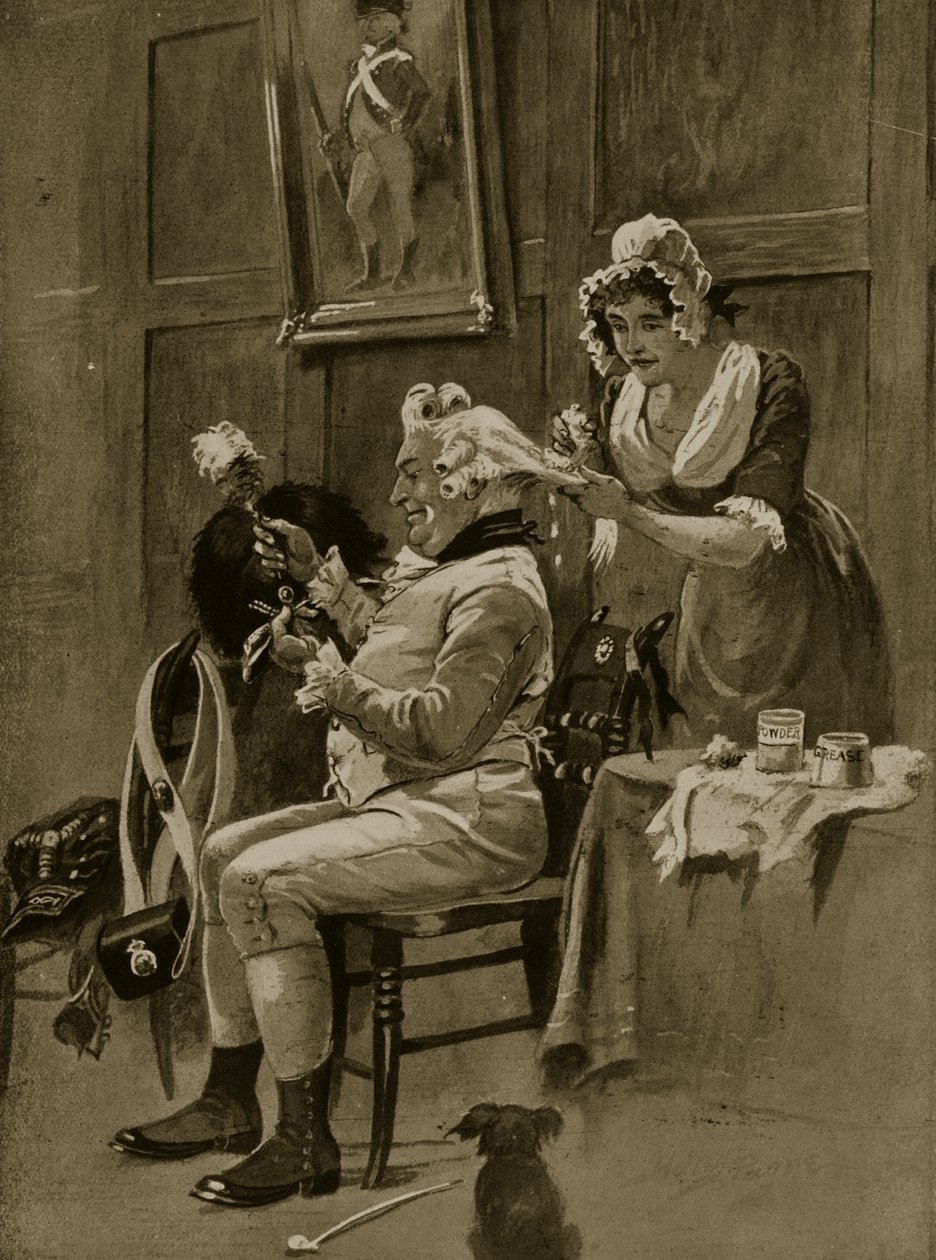 Préparation pour le défilé, 1799, illustration de 