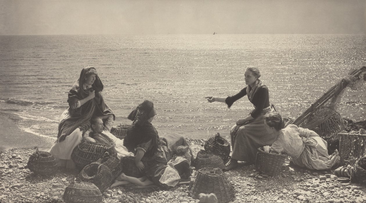 Bavardage sur la plage - Henry Peach Robinson