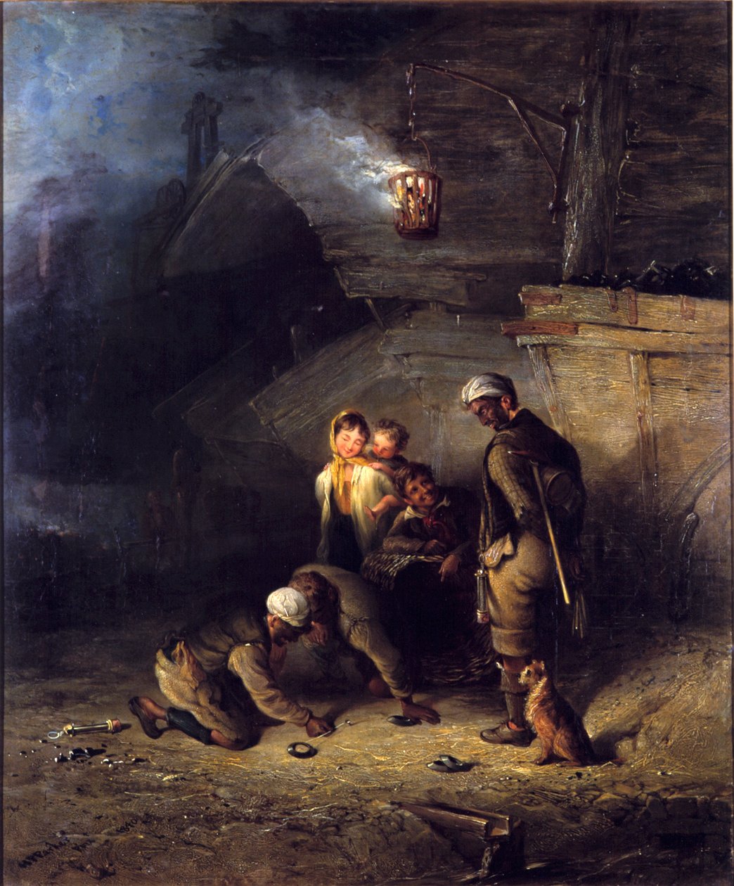 Mineurs jouant aux quilles - Henry Perlee Parker
