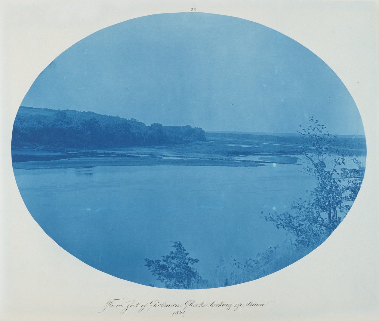Depuis le pied du rocher de Robinson regardant en amont - Henry Peter Bosse
