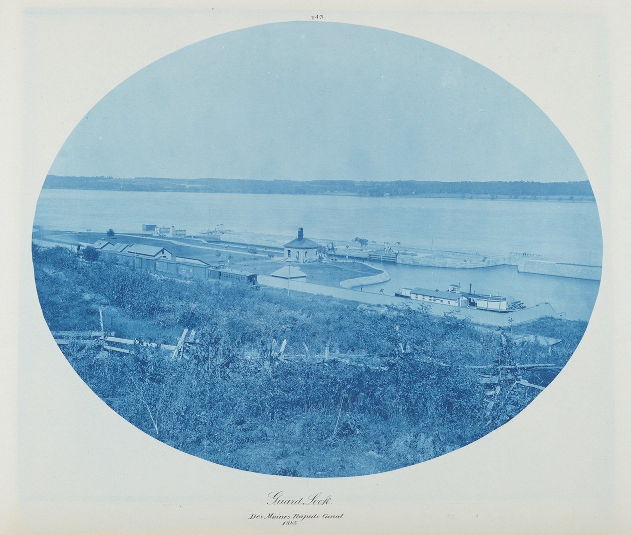 Rocher de garde, canal des rapides de Des Moines L.W. - Henry Peter Bosse