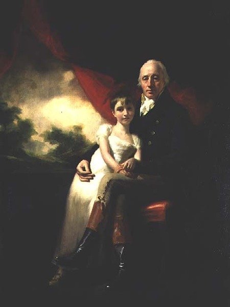 John Stirling de Kippendavie et sa fille, Jane - Henry Raeburn