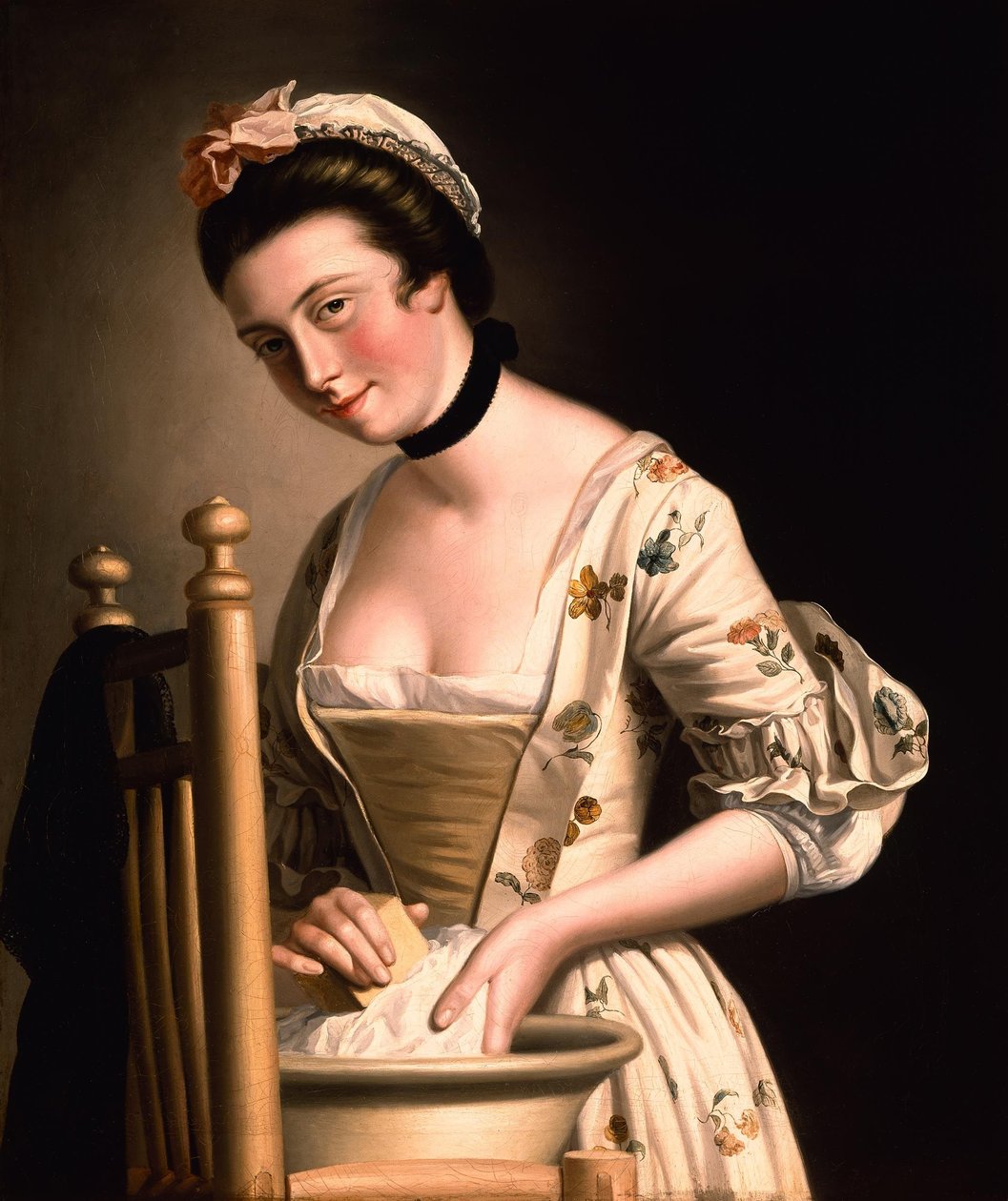 Une femme qui fait la lessive - Henry Robert Morland