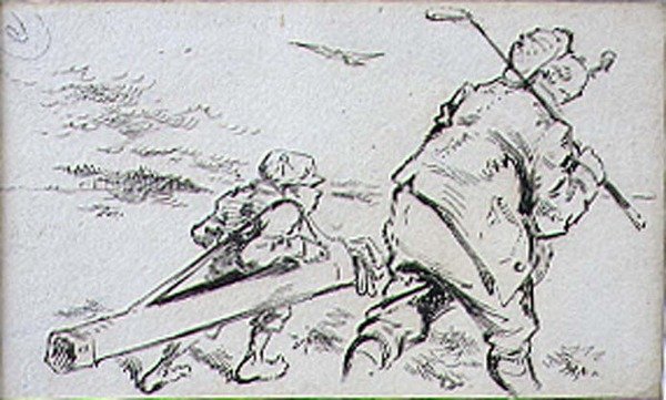 Le Golfeur maladroit, illustration du magazine 