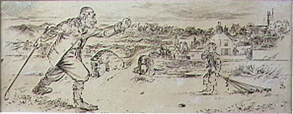 Le Golfeur furieux, illustration du magazine 