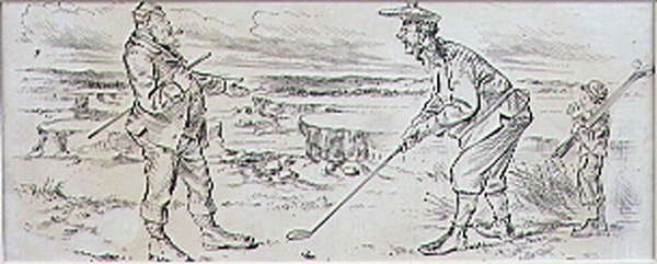 Le golfeur hésitant, illustration du magazine 