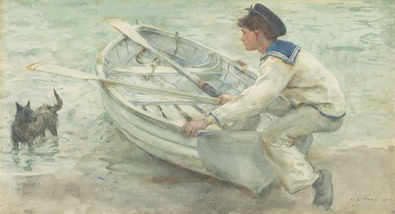 Préparation au lancement, 1903 - Henry Scott Tuke