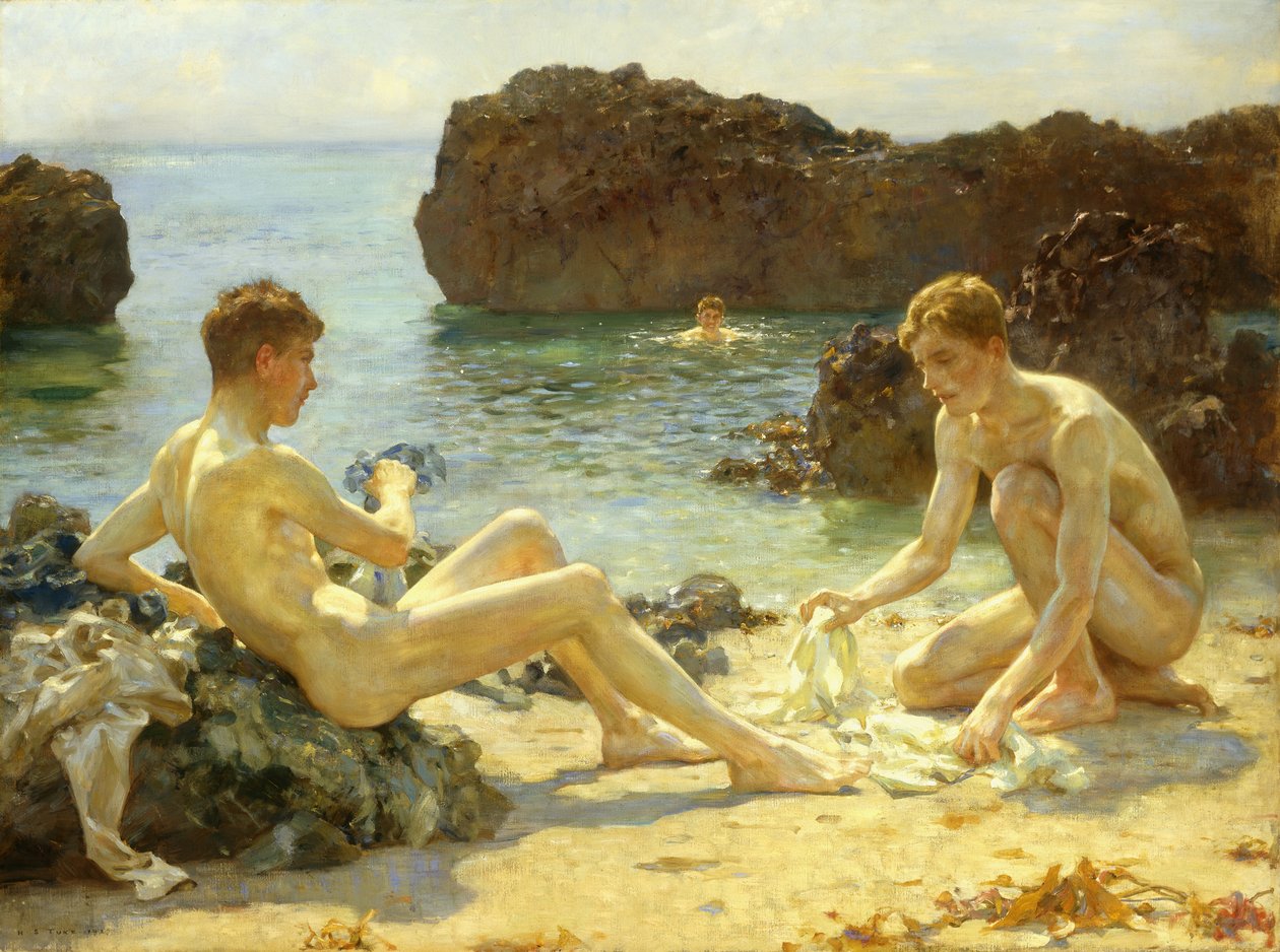 Les Baigneurs au soleil, 1927 - Henry Scott Tuke