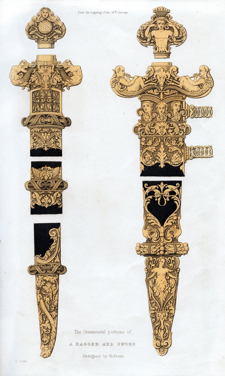Dague et épée, début du XVIe siècle, 1843 - Henry Shaw