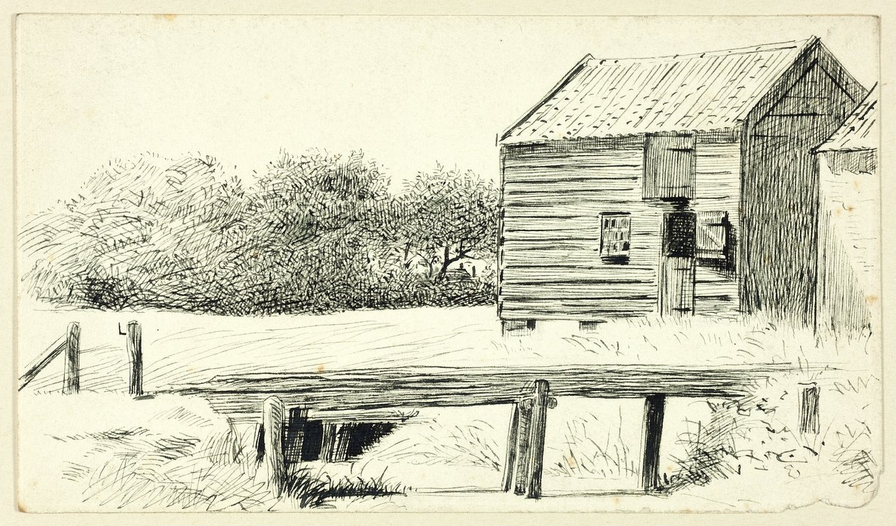 Grange et pont - Henry Stacy Marks