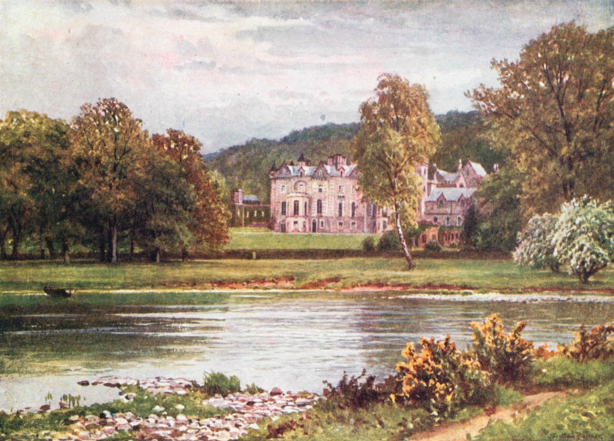 Abbotsford, Roxburghshire (lithographie couleur) - Henry Sutton Palmer